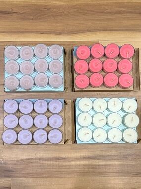 PartyLite Floral & Fresh Water Tealights Mega Lot - 4 Boxes NIB